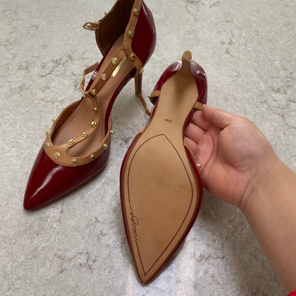 Halogen NWOT Martine Studded T-Strap Heels - Picture 7 of 14